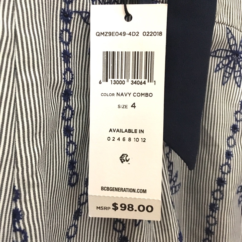 Nwt Bcbgeneration Stripe Romper - image 6